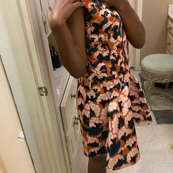 Thakoon Pleated Front Floral Dress - Picture 2 of 6